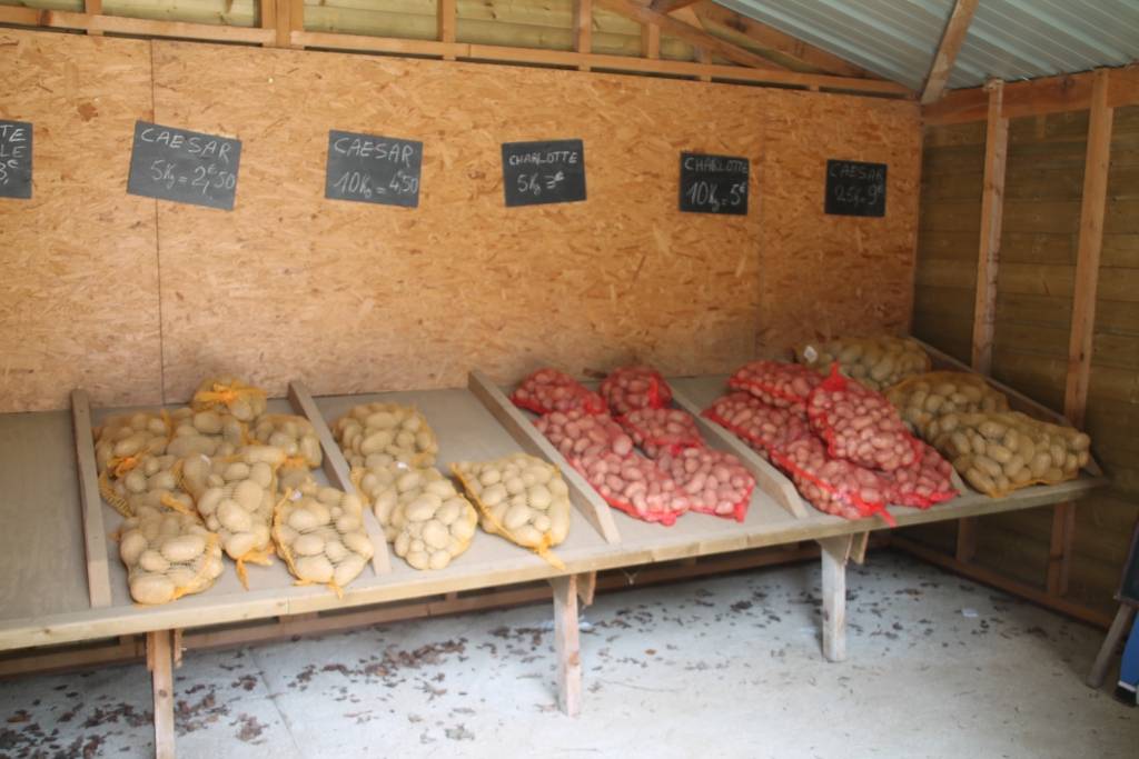 Produits de la ferme en vitrine