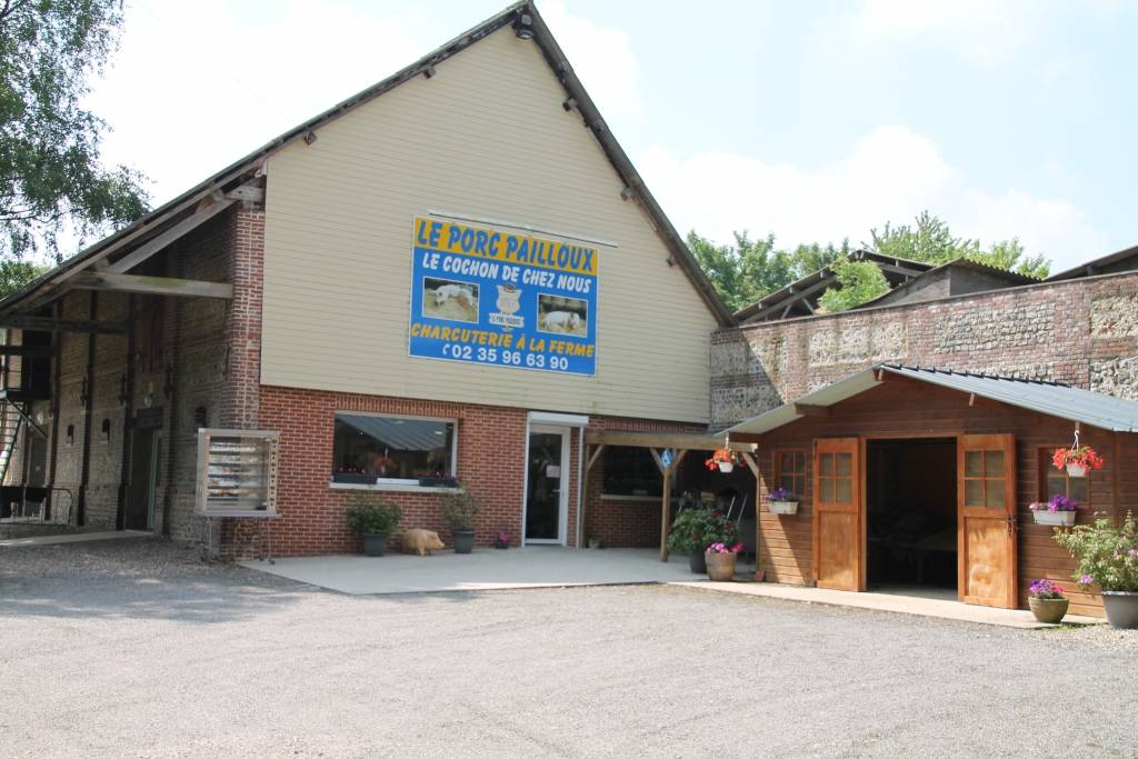 La ferme et le magasin du Porc Pailloux à Baons-le-Comte